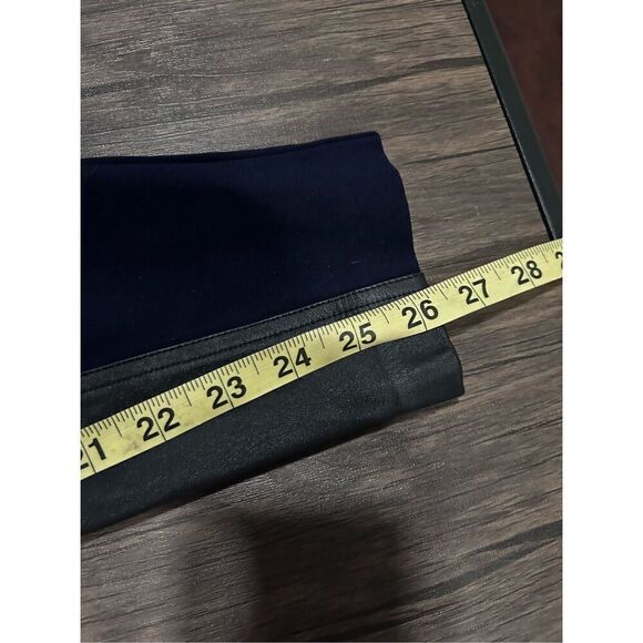 J. Crew Leather Panel Rear Zip Pixie Jodhpur Ankle Equestrian Pant Navy Size 6 - Picture 13 of 13